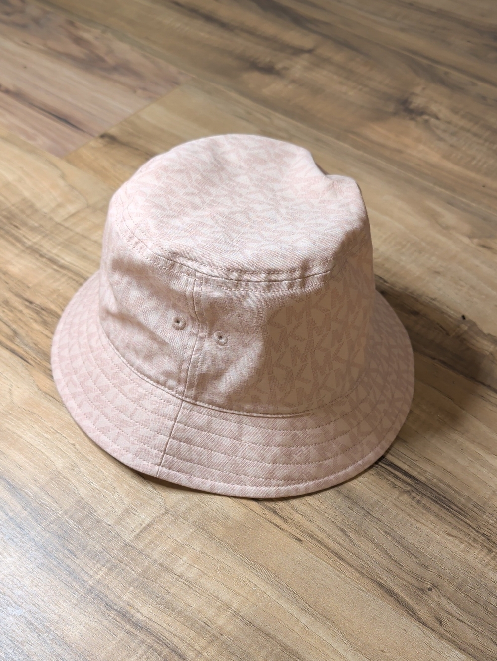 Michael Michael Kors Pink Signature Monogram Bucket Hat Size S/M